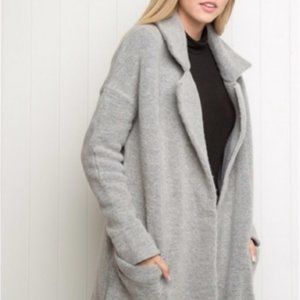 Brandy Melville Kennedy Grey Wool Coat